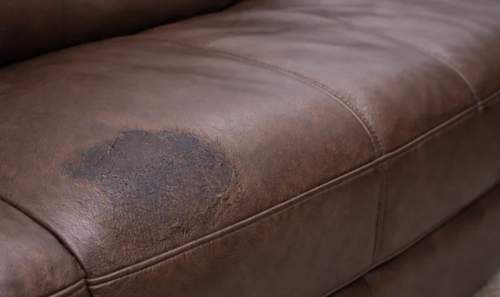 Before Remove Stains on Leather Furniture in Los Angeles (example 2)